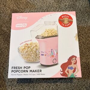 Dash x Disney Princess Pink Fresh Pop Popcorn Maker NEW